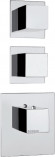 Термостат Bossini Cube 2 Outlets LP Z032203 для ванны с душем, хром