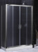 Душевой уголок RGW Passage PA-41 (1400-1420)х900 профиль хром, стекло матовое