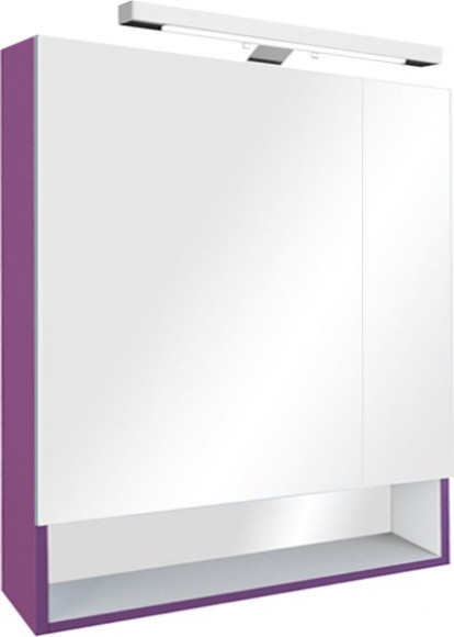 Зеркало-шкаф Roca The GAP ZRU9302749 для ванной с подсветкой фиолетовый