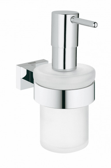 Дозатор Grohe Essentials Cube 40756001 для жидкого мыла, с держателем