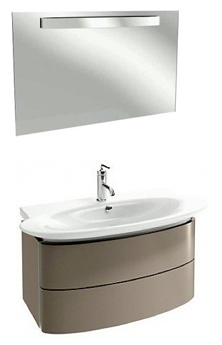 Мебель для ванной Jacob Delafon Presquile 100 серый титан, 2 ящика