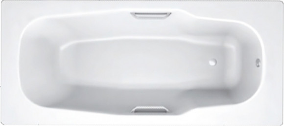 Стальная ванна BLB Atlantica HG B80J handles с шумоизоляцией 180x80 см, с отверстиями для ручек