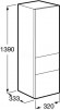 Шкаф - колонна Roca Ronda R белый глянец/антрацит ZRU9302967